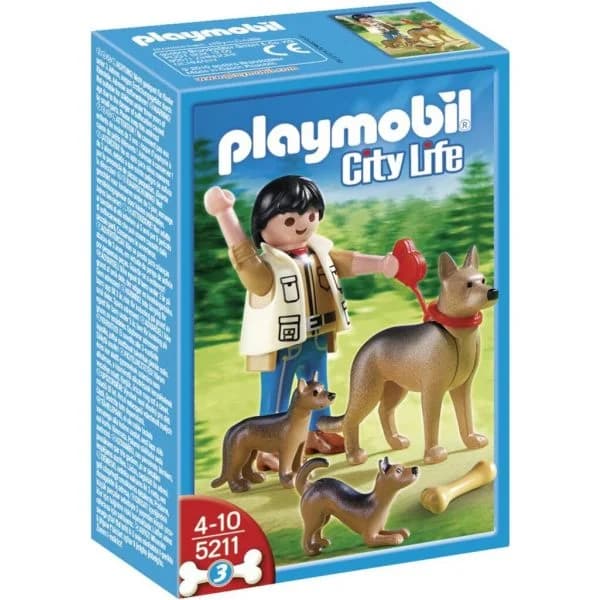Playmobil Familia de Caes Pastor Alemao - 5211
