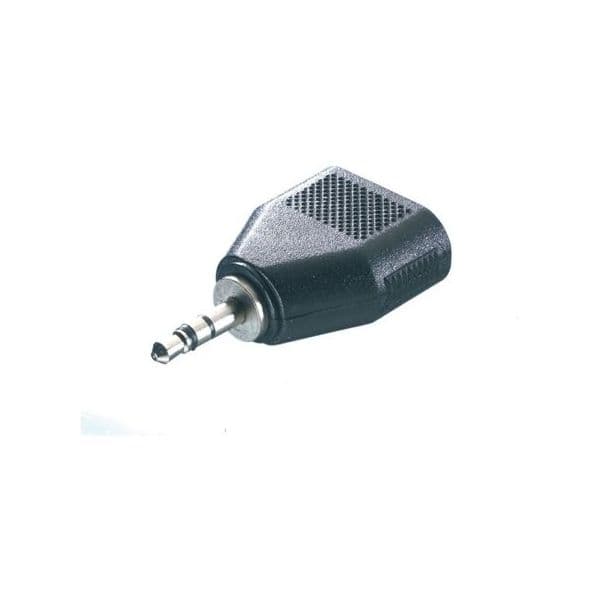 Vivanco Adaptador Headphones 1 x JACK 3.5mm Macho 2 x 3.5mm Fêmea - 46064