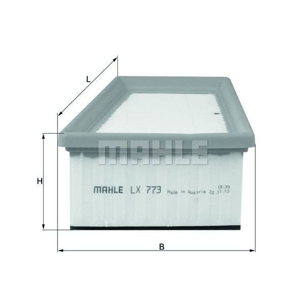 Mahle Filters Filtro de Ar - LX773