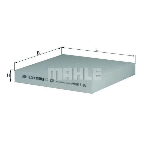 Mahle Filters Filtro, Ar do Habitáculo - LA136