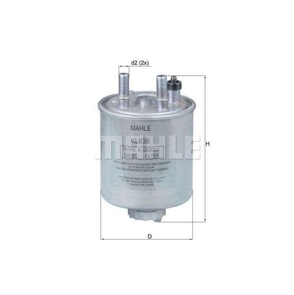 Mahle Filters Filtro de Combustível - KL638