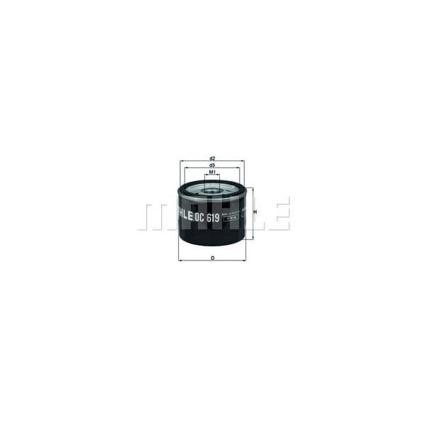 Mahle Filters Filtro de Óleo - OC619