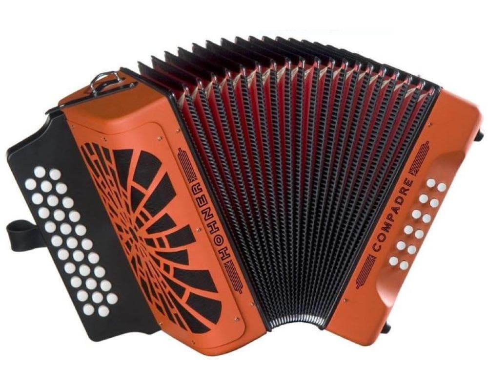Hohner Concertina Compadre GCF Orange (Sol Dó Fá) - BimotorDJ