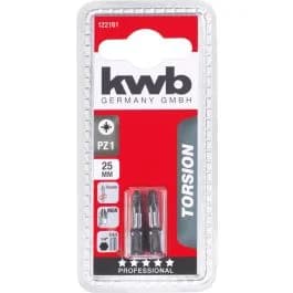 BITS DE TORÇÃO KWB, 25 MM m PZ2
