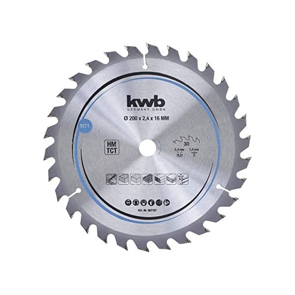 Kwb Disco Pastilhado 200x1.6mm 30D Hm Tct - 49587157