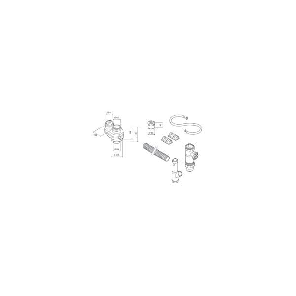 Bosch Adapt. Troços Independ: 80/110 para 80/80 Recolha Condensados Az 299 - 7719001991