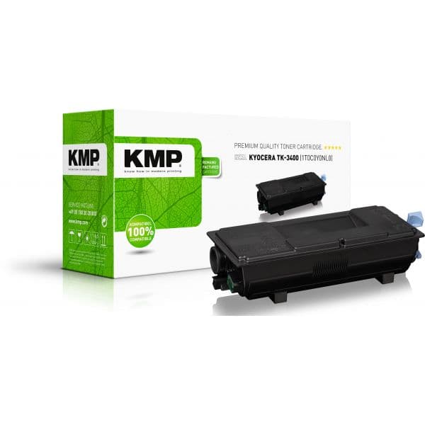 Toner KMP Printtechnik AG Kyocera TK3400 Preto Compatível