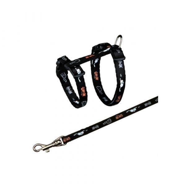 Trixie Peitoral+trela Ajustavel em Nylon para Gatos