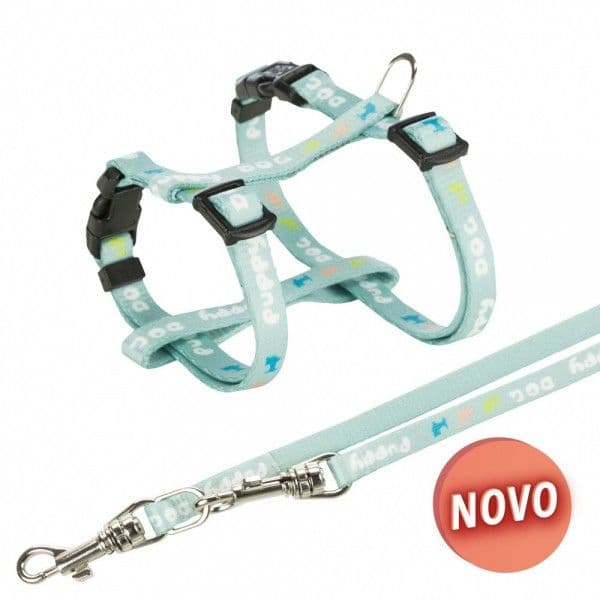 Trixie Peitoral com Trela para Cachorro Junior (menta)