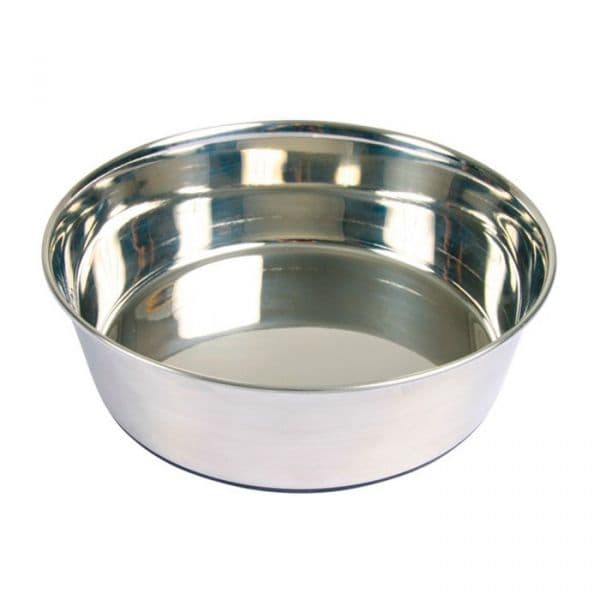 Trixie Comedouro Inox Base Borracha 1,7l / 21cm - 25073