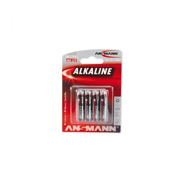 Ansmann Pilhas 1x4 Alkaline Micro AAA Red-line - 5015553
