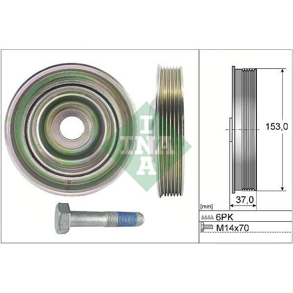 INA Kit da Polia da Correia da Cambota - 544009720