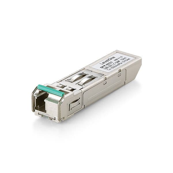 Level One 1.25G, SFP-BIDI, SINGLE MODE TX1550/RX1310, LC, 20KM - SFP-9331