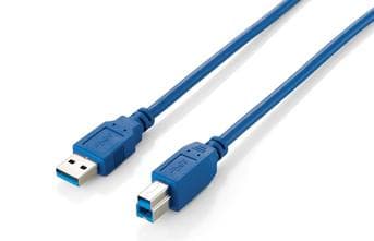Equip Cabo USB 3.0 A-B M/M de 1.8m Blue - 128292