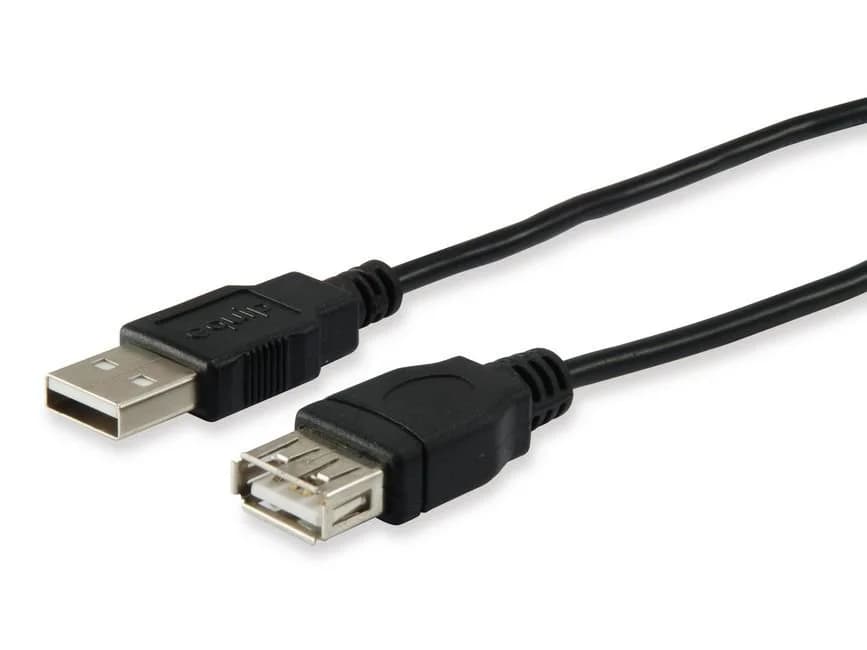Cabo de Extensão EQUIP USB 2.0 Tipo A M-F 5,0m Preto