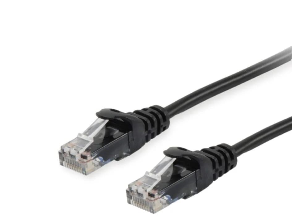 EQUIP Cabo de Rede RJ45 Cat.6 Preto 1m - 625450