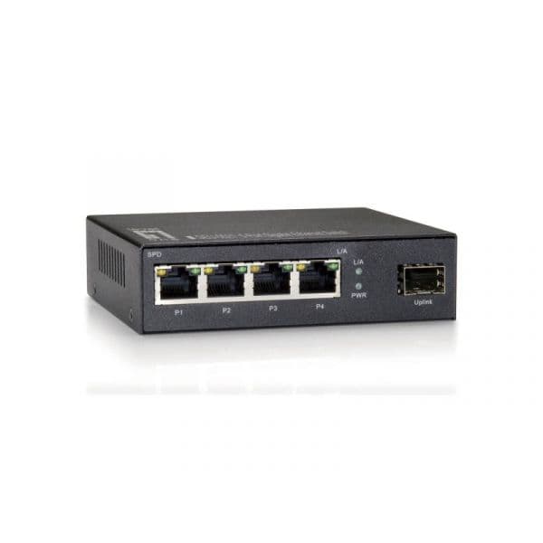Level One Switch 4xPORTS 10/100/1000 + 1xSFP - GEU-0521