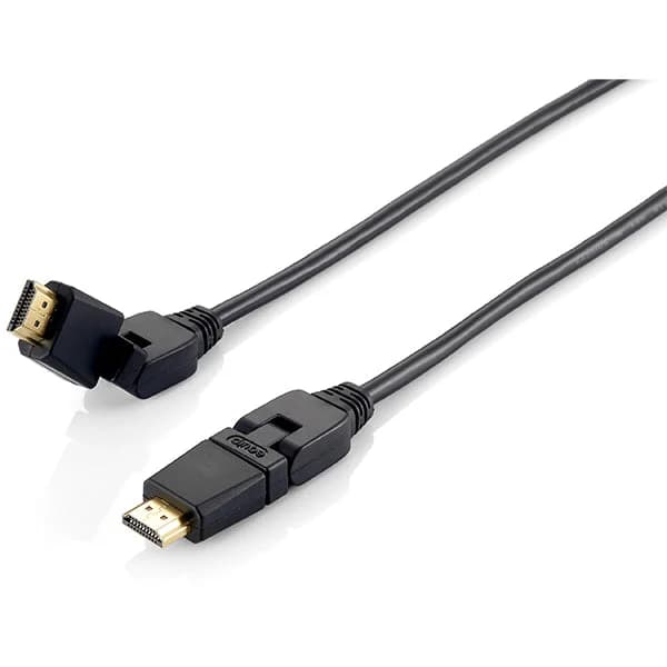 Equip Cabo HDMI High Speed Swivel Ethernet 1m Black - 119361