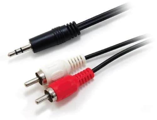 Equip Cabo Áudio Mini Jack 3.5mm Macho para 2 RCA Macho 2.5m