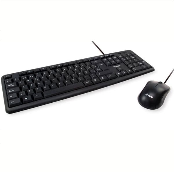 Equip 245201 teclado Rato incluído USB QWERTY Espanhol Preto