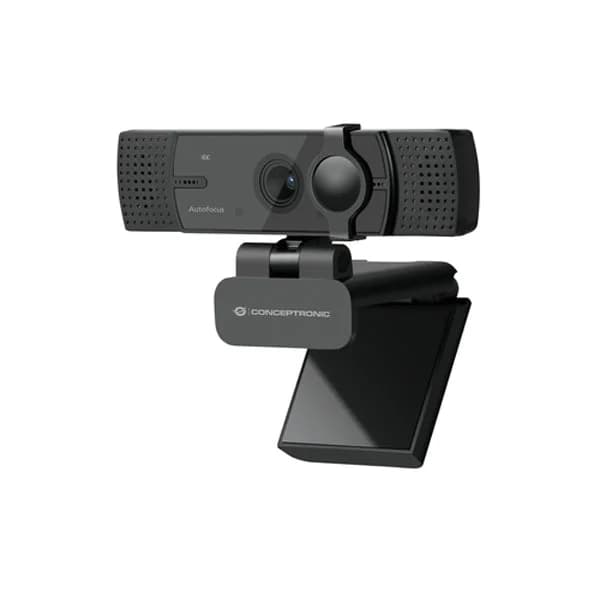 Conceptronic Webcam AMDIS07B 4K com Duplo Microfone