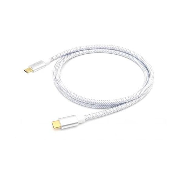 Equip - 128356 cable USB 1 m USB 3.2 Gen 2 (3.1 Gen 2) USB C Plata, Blanco - 128356