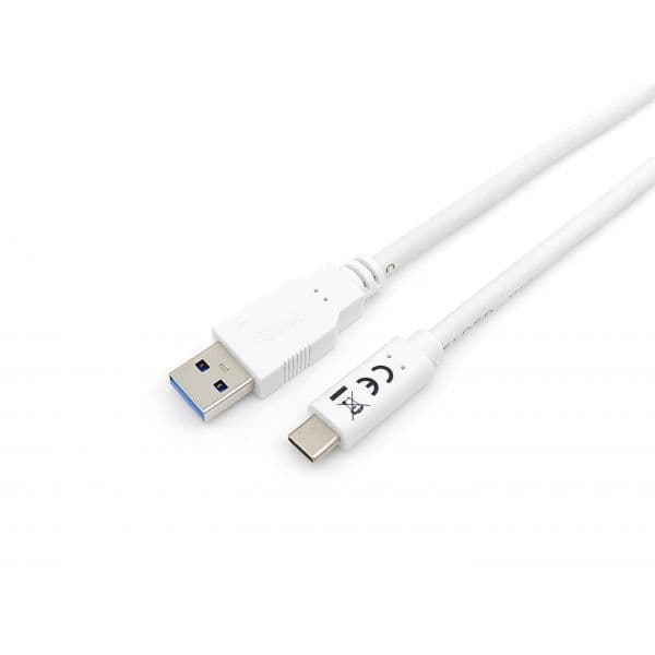 Equip Cabo USB 3.2 a USB-C 5G Macho/Macho 1m Branco