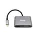 Equip Adaptador multifuncional USB-C 5 em 1 HDMI VGA HD15 USB PD de 100 W USB 3.0 AUX