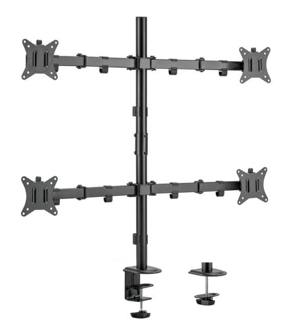 Equip Suporte de Montagem de Mesa para Monitor Quádruplo Articulado 650159 17"-32"