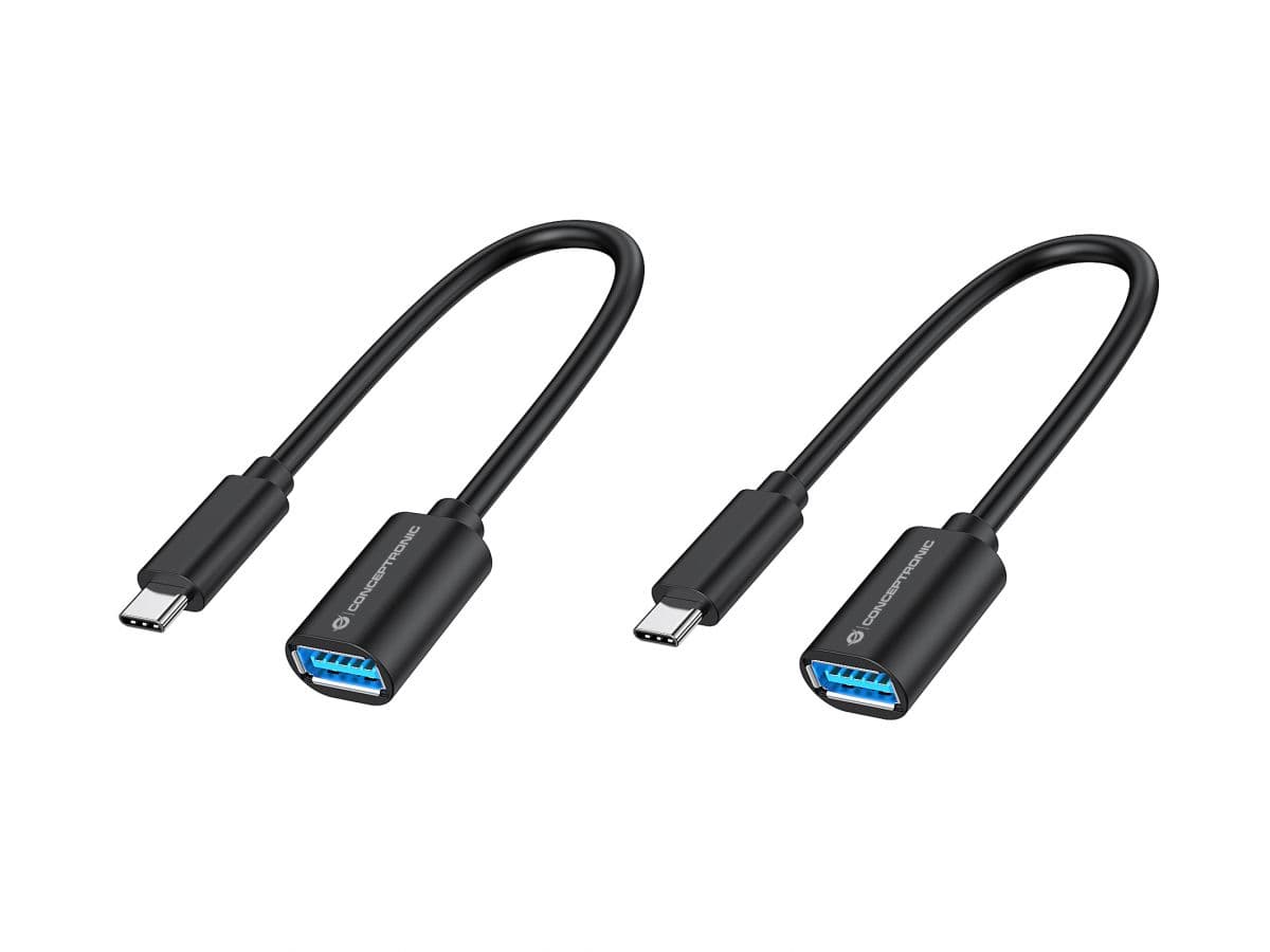 Conceptronic ABBY11B cabo USB USB 3.2 Gen 1 (3.1 Gen 1) 0,2 m USB C USB A Preto