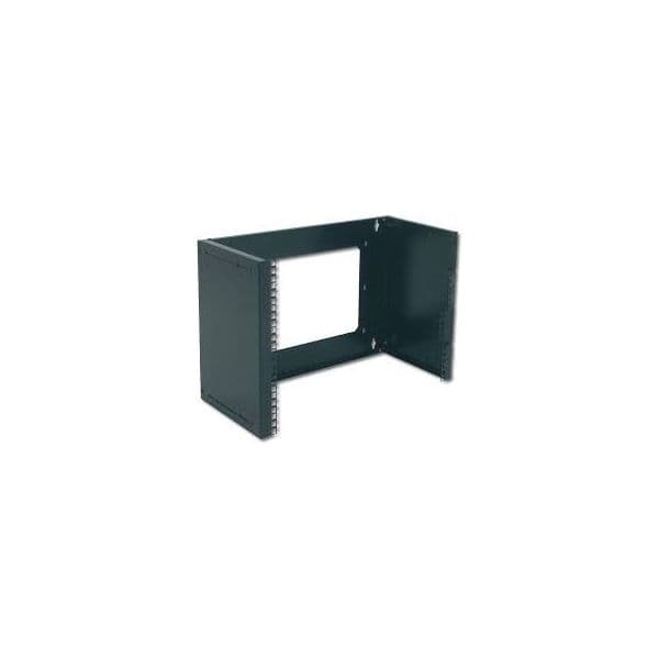 Digitus 8U wall mounting patch bracket, 360.8x528x225 mm adjustable depth, color black (RAL 9005) color black (RAL 9005) - DN-19 PB-8U-SW