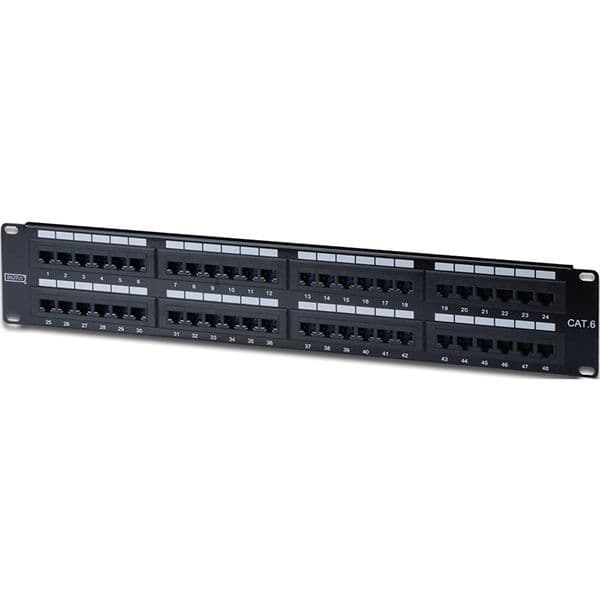 DIGITUS PATCH PANEL 19" 48 RJ45 CAT6 - 2U - DN-91648U