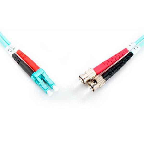 Digitus FO patch cord, duplex, LC to ST MM OM3 50/125 u, 1 m Length 1m, Class OM3 - DK-2531-01/3
