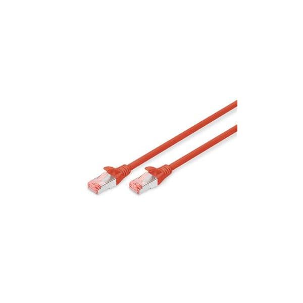 Digitus CAT 6 S-FTP patch cable, Cu, LSZH AWG 27/7, length 3 m, color red - DK-1644-030/R