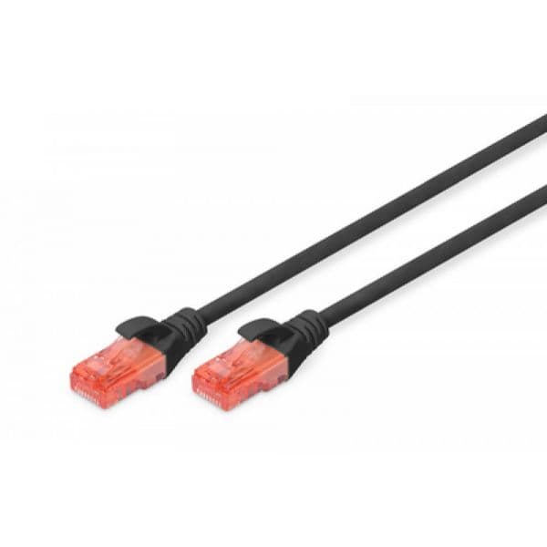 Digitus Chicote U/utp CAT6 Pvc 0.5MT Preto DK-1612-005/BL