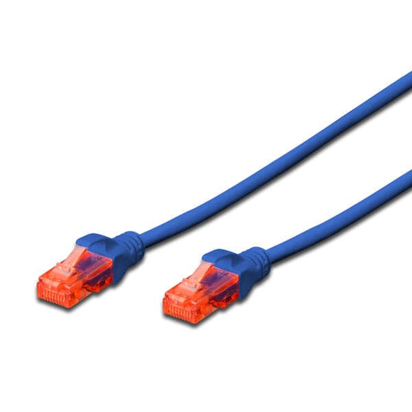 DIGITUS CHICOTE UTP CAT6 LSZH AZUL - 0.25MT
