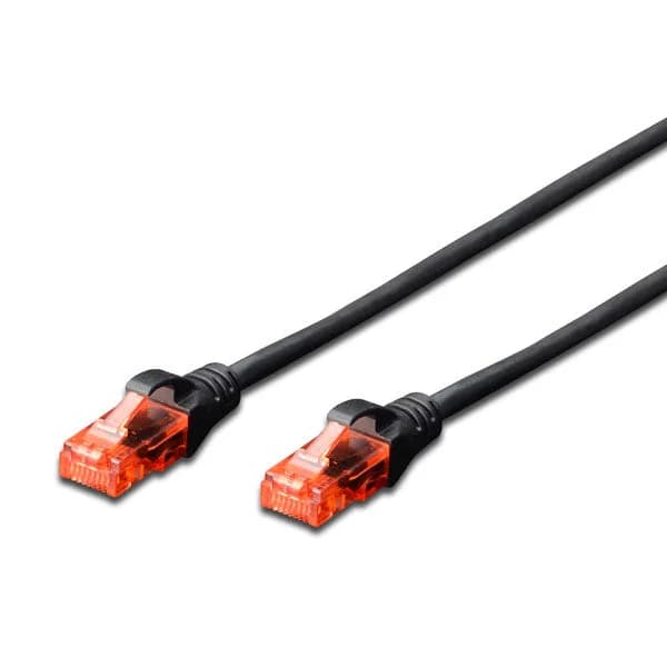 DIGITUS CHICOTE UTP CAT6 LSZH PRETO - 0.5MT