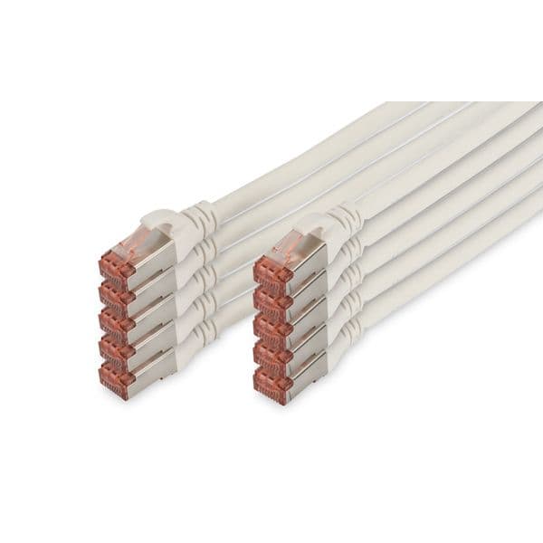 cabo de rede Digitus Professional 10m Cat6 S/FTP (S-STP) Branco
