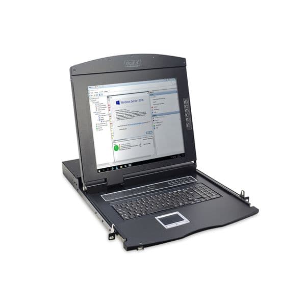 Digitus Consola 19" Tft 8-port Kvm Switch Touchpad E Teclado Alemão