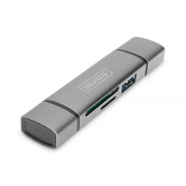 digitus Leitor de Cartões USB Dual 3.0 OTG DA-70886