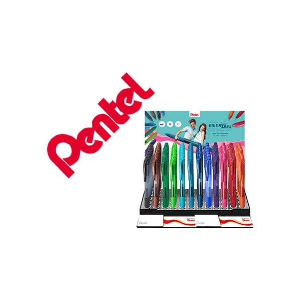 Pentel Expositor Energel Bl107 c/ 6 Duzias e 12 Cores 0,7 mm - OFF154491CE