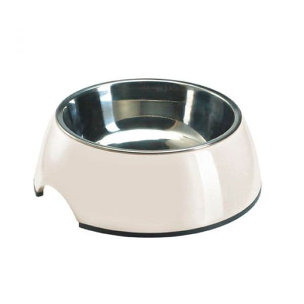 Hunter Comedouro Melamina/inox White M 350ml
