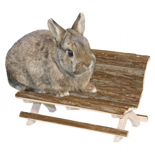 Kerbl Banco em Madeira Natural para Roedores 30x15x18 cm