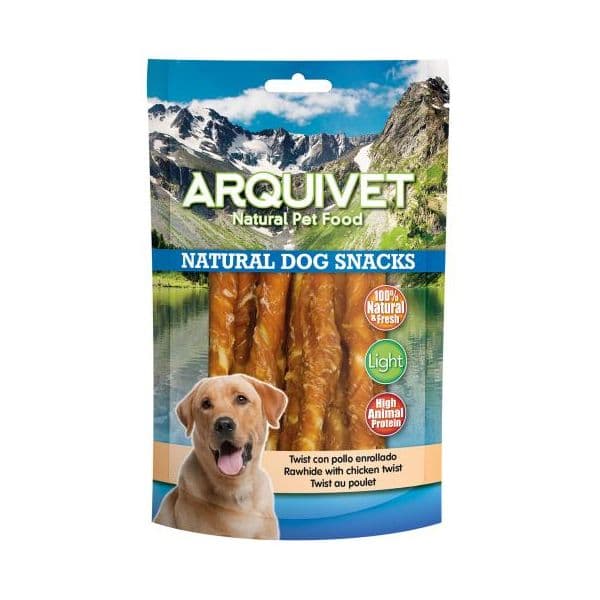 Arquivet Twist Snack Natural com Frango 13 cm 100 g