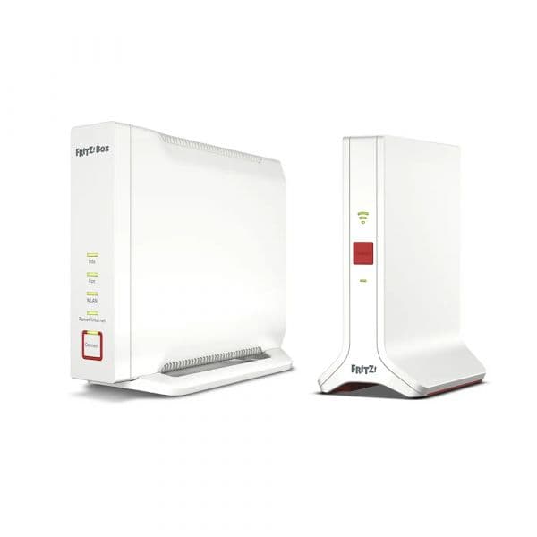 Fritz! Mesh Set 4060 + 3000 AX Wi-Fi 6 6000 Mbps Tribanda 4x4 Desktop/Pole
