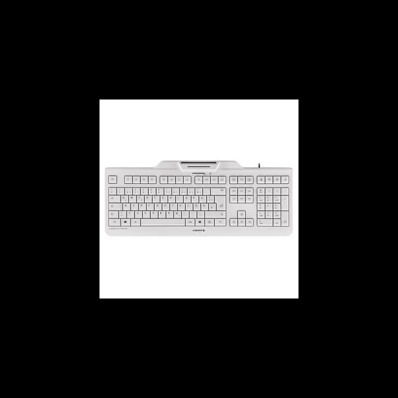 Cherry Teclado+Lector Chip Integrado (DNIe) Blanco