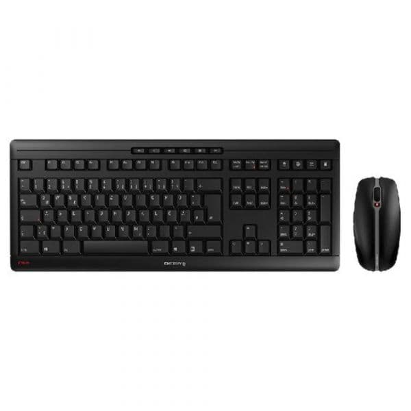 Teclado Cherry STREAM Desktop Rato Sem Fios Francês Preto