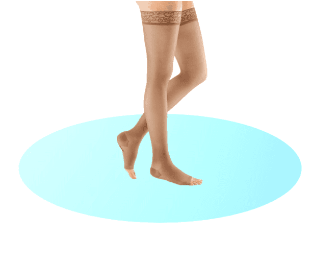 Meia Elastica sheer and soft cl.2 curto (BEGE, II)