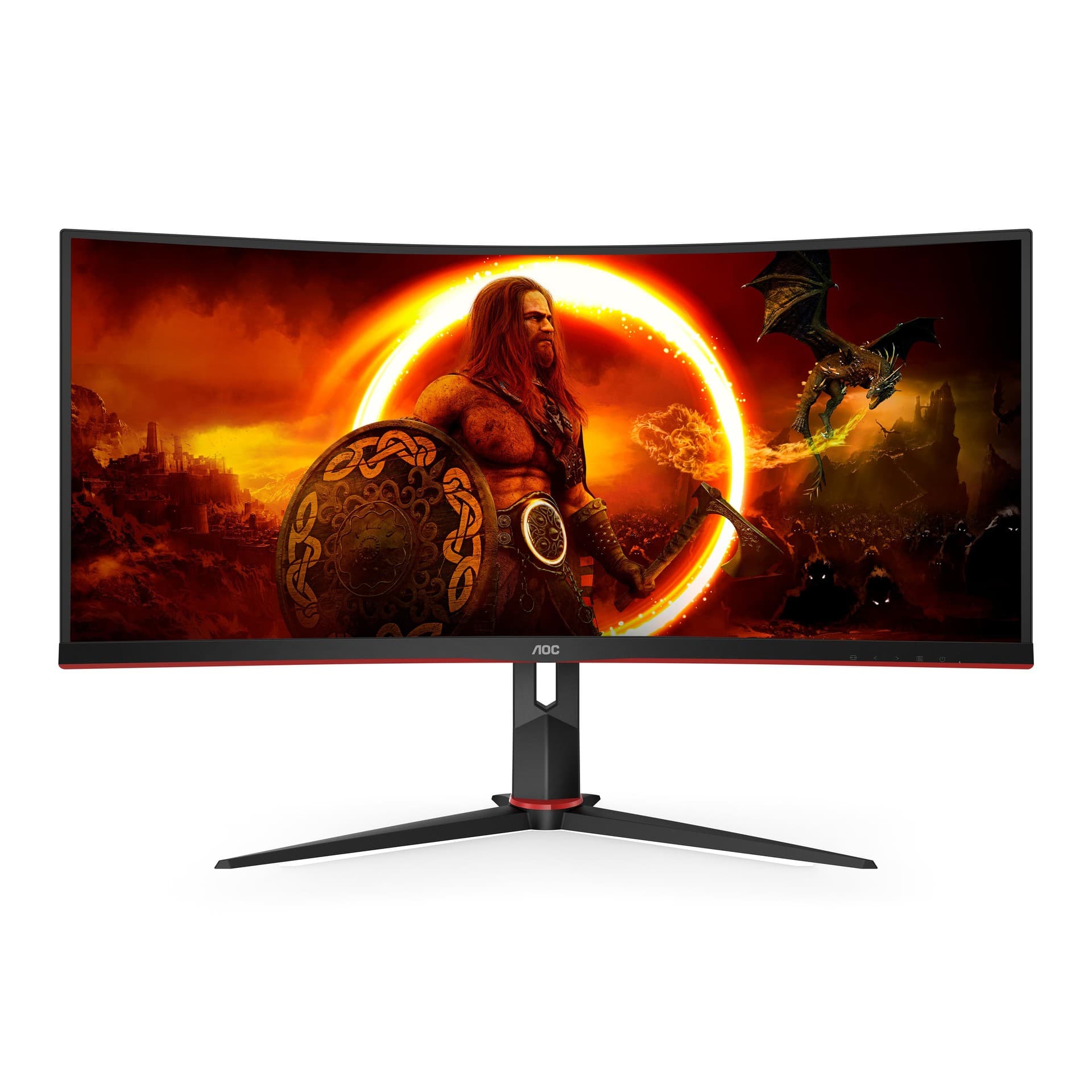 Monitor AOC CU34G2XP 34"" 2K VA 180Hz (1ms) - CU34G2XP/BK