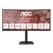 Monitor AOC 34" CU34E4CV QHD 120Hz HDMI DP USB-C Curvo